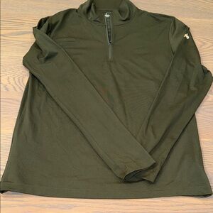 ALO Yoga Dark Green Quarter-Zip Pullover